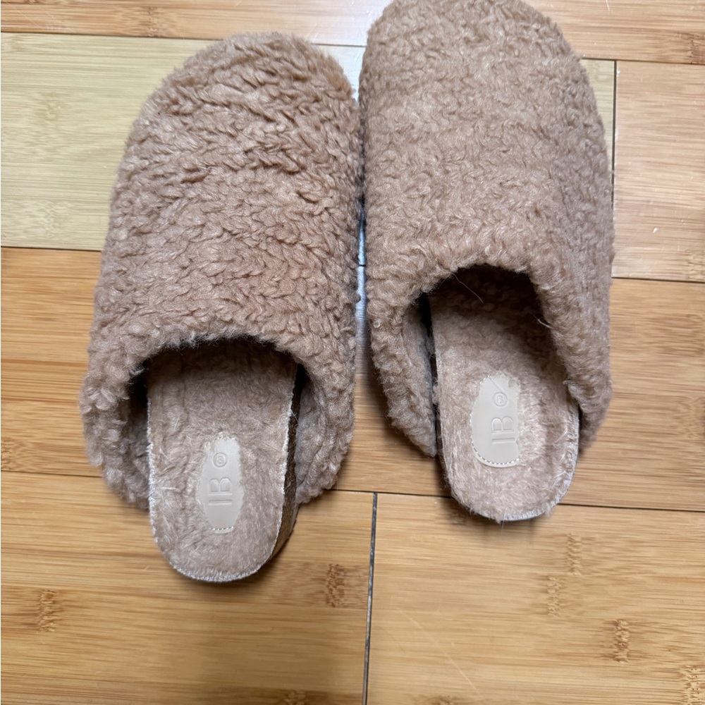 Cozy Brown Fuzzy Mules